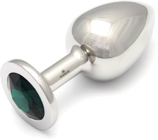 Rosebuds Kristall Analplug - Smaragd (XL)