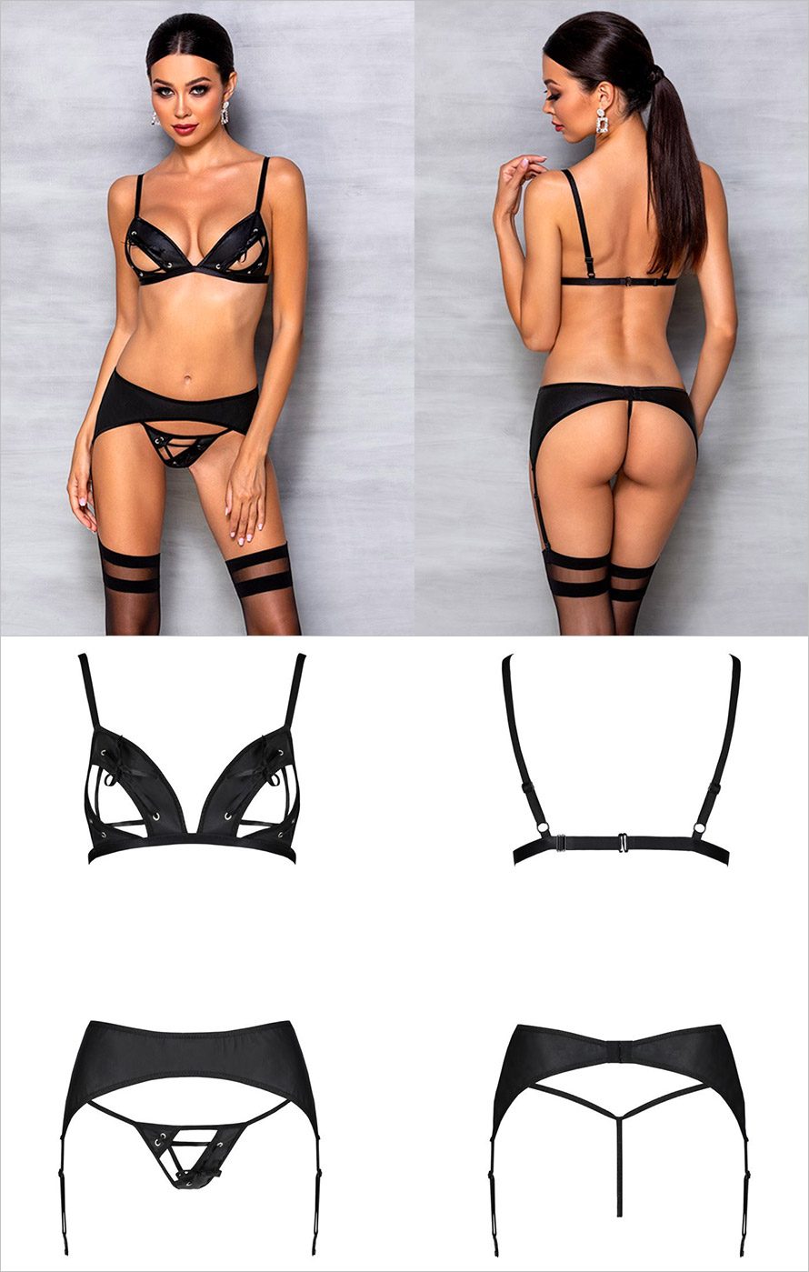Passion Miley Set - 3-teilig - Schwarz