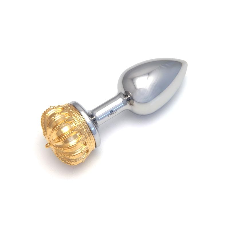 Rosebuds Couronne | Plug anal décoré d'une couronne dorée | M