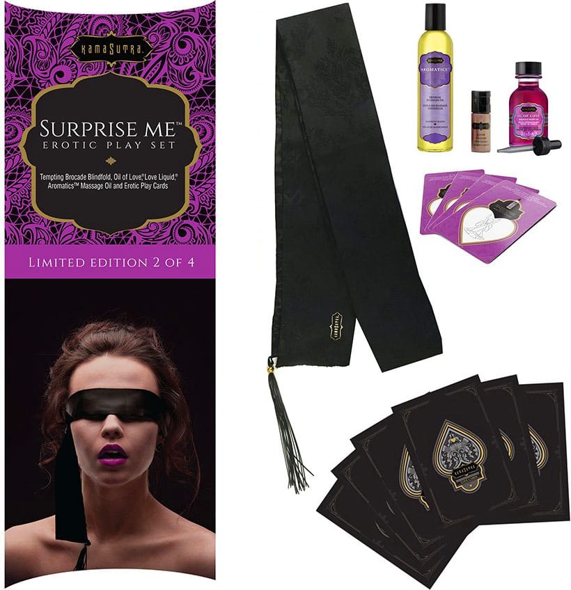 Kamasutra Surprise Me | Coffret avec accessoires et cosmétiques