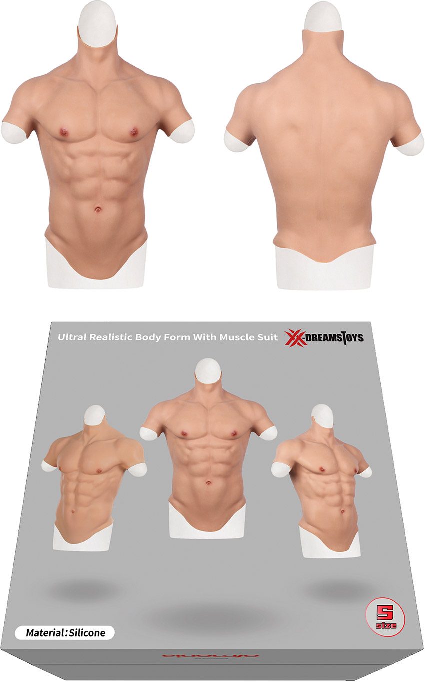 XXDreamsToys | Torse d'homme musclé ultra réaliste en silicone