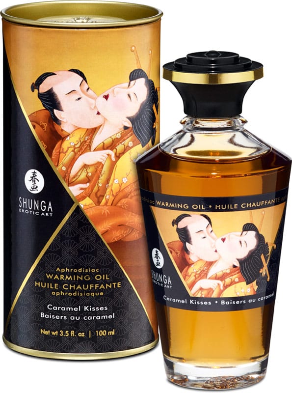 Shunga | Huile aphrodisiaque, chauffante et comestible | Caramel