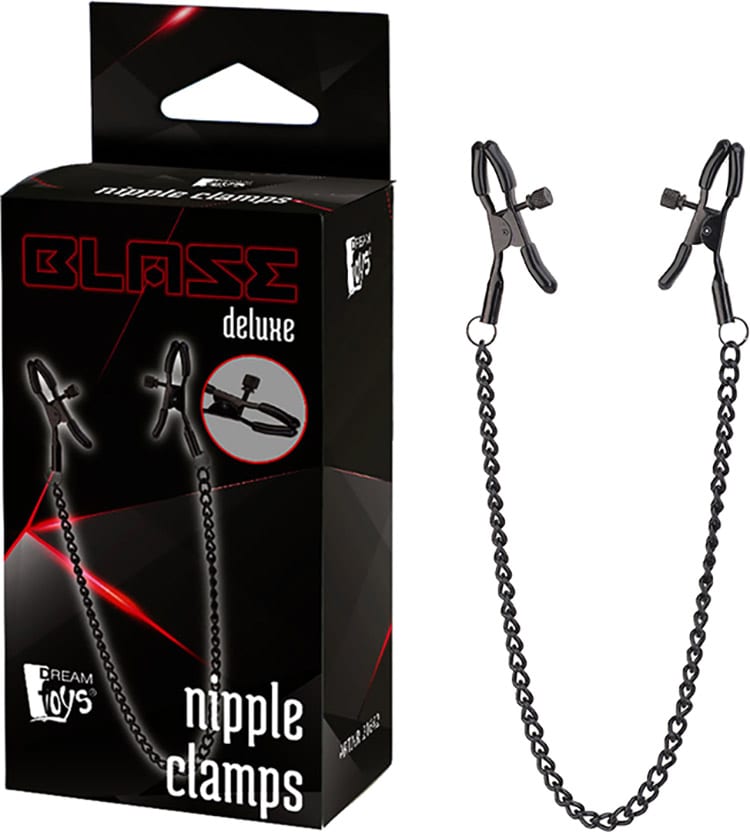 Blaze Deluxe | Pinces à seins avec chaînette métallique