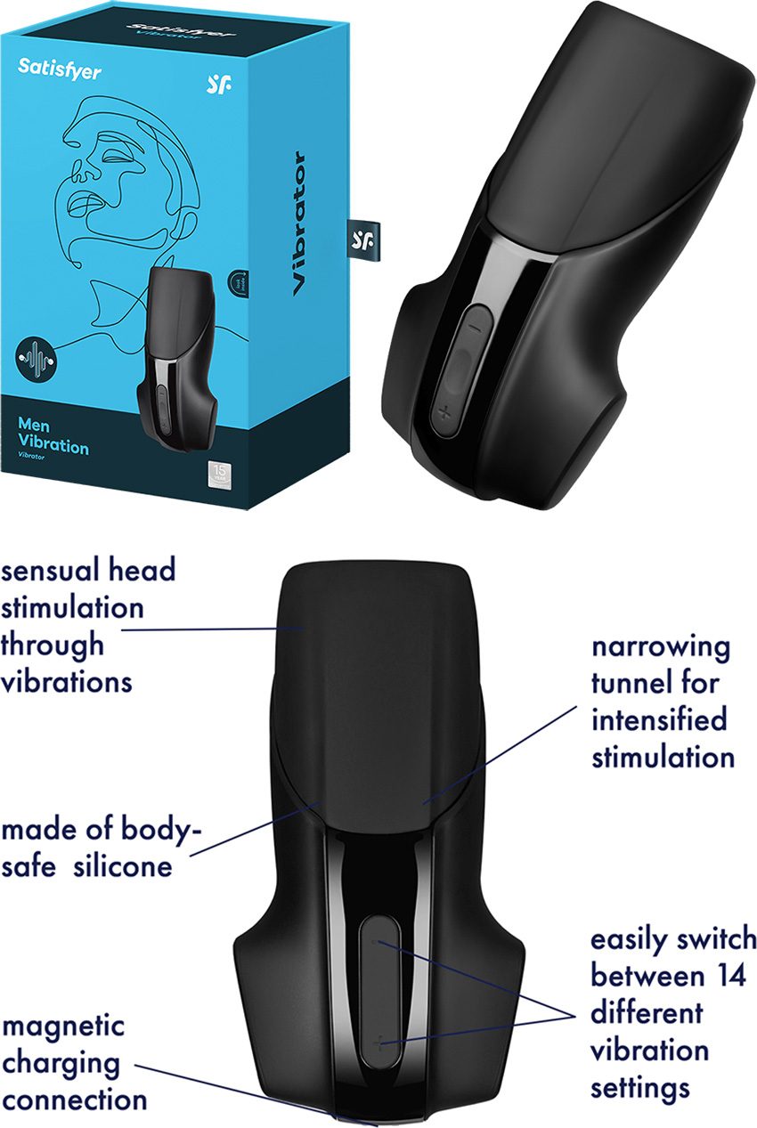 Satisfyer Men Vibration | Masturbateur vibrant pour homme