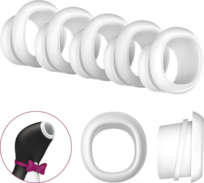 Satisfyer Pro Penguin | Ersatzaufsätze aus Silikon | 5 Stück
