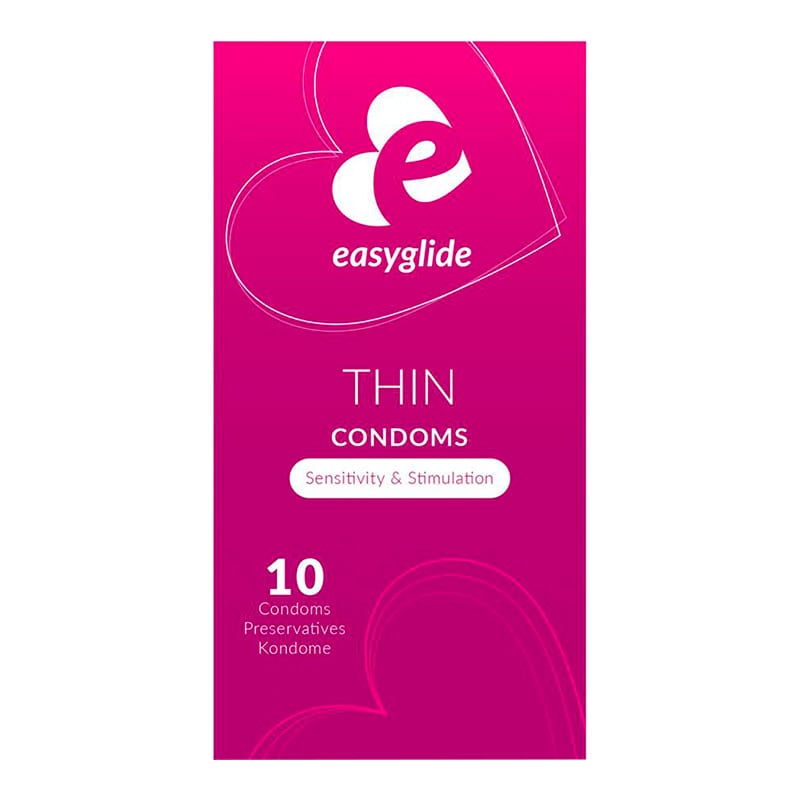 Easyglide Thin | Emballage de 10 préservatifs ultra-fins et lisse