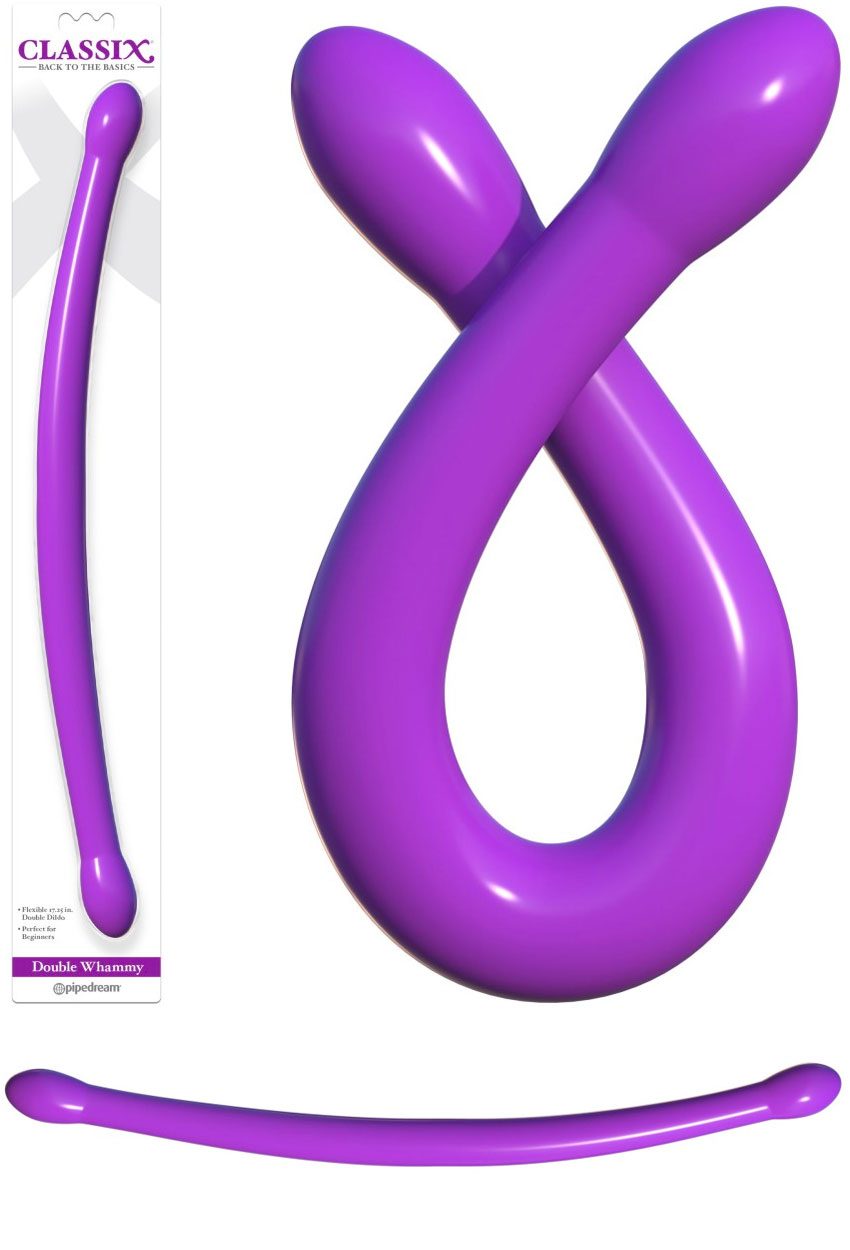Pipedream Double Whammy | Flexibler Doppeldildo | Violett