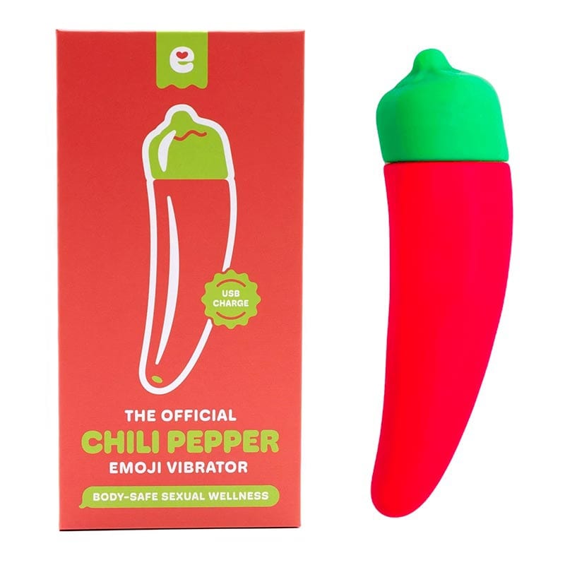 Emojibator Chili Pepper | Vibromasseur rechargeable en forme de piment