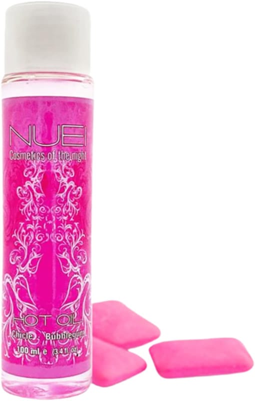 NUEI Hot Oil | Huile intime stimulante et chauffante | Chewing-gum