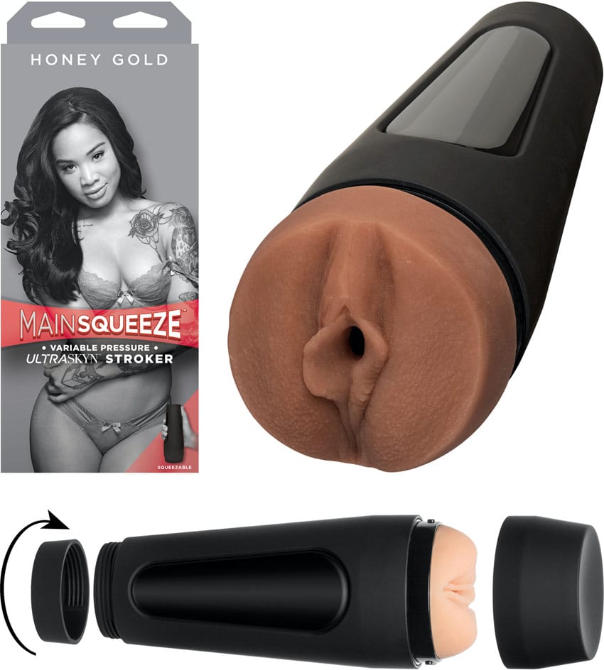Doc Johnson Main Squeeze Honey Gold | Masturbator