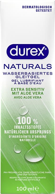 Durex Naturel (Naturals) - Gel lubrifiant intime 100% vegan - 100 ml