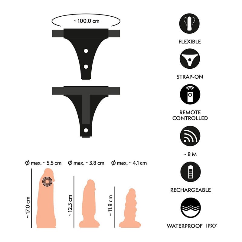 Your2Toys Your Strap-On Collection | Set mit Harness, Dildos und Vibrator