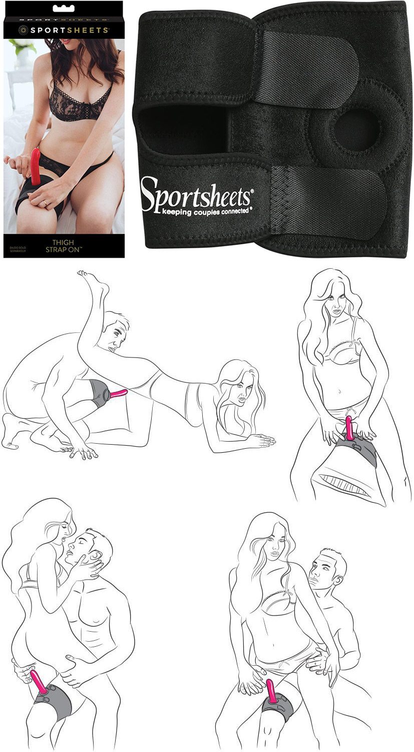 Sportsheets Thigh Strap On | Komfortabler Harness für Dildos | Klettverschluss