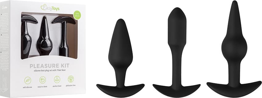EasyToys Pleasure Kit | Set de 3 plugs anaux de formes différentes