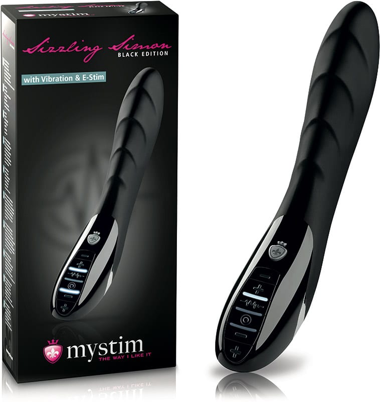 Mystim Sizzling Simon Vibrator - Black Edition