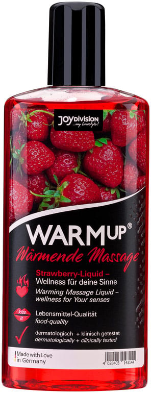 JoyDivision WARMup | Huile de massage chauffante à la saveur de fraise