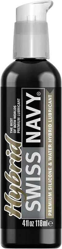 Swiss Navy Hybrid | Lubrifiant à base de silicone et d'eau | 118 ml