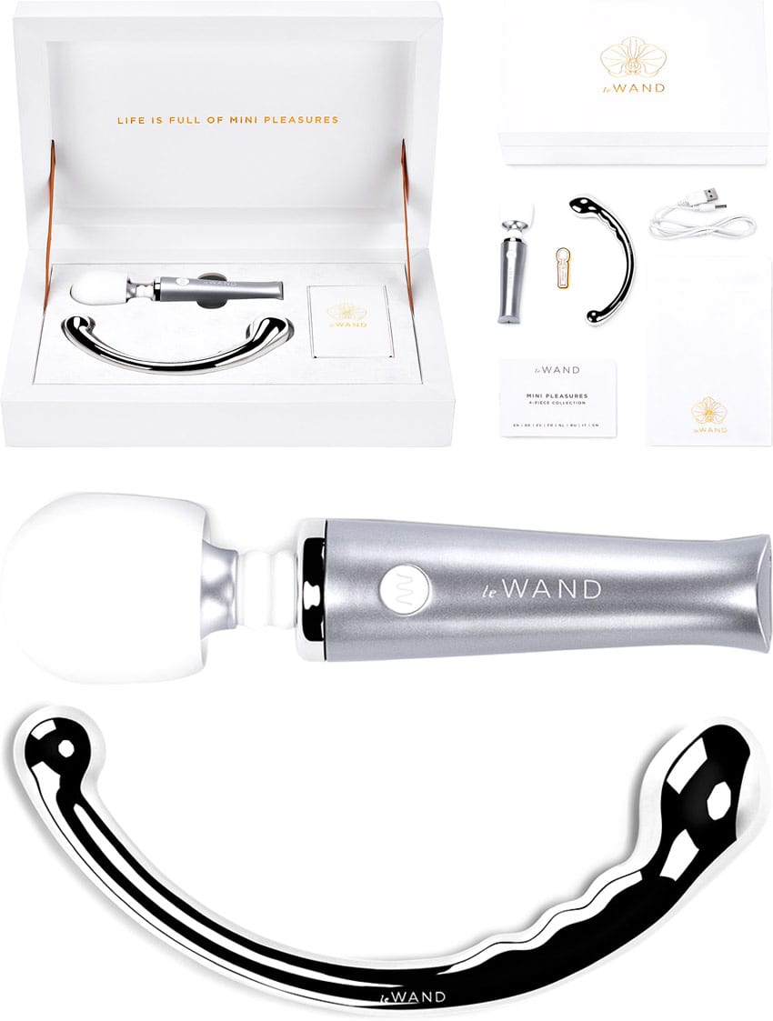 Le Wand Mini Pleasures | Coffret de plaisir haut de gamme | 4 pièces