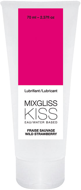 MixGliss KISS Wilde Erdbeeren Gleitmittel - 70 ml (Wasserbasis)