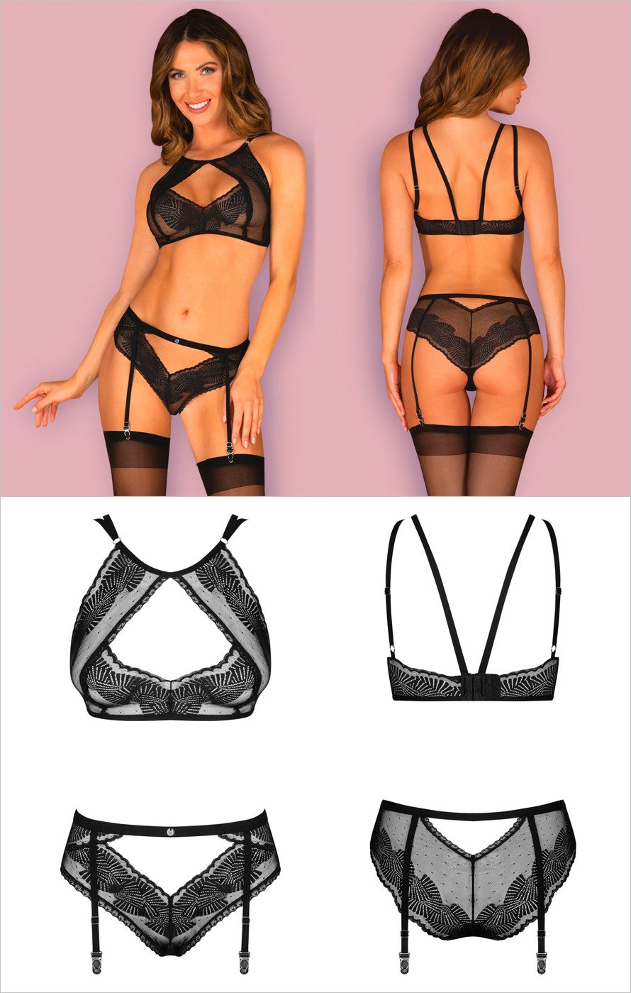 Obsessive Allastia Set - 2-teilig - Schwarz