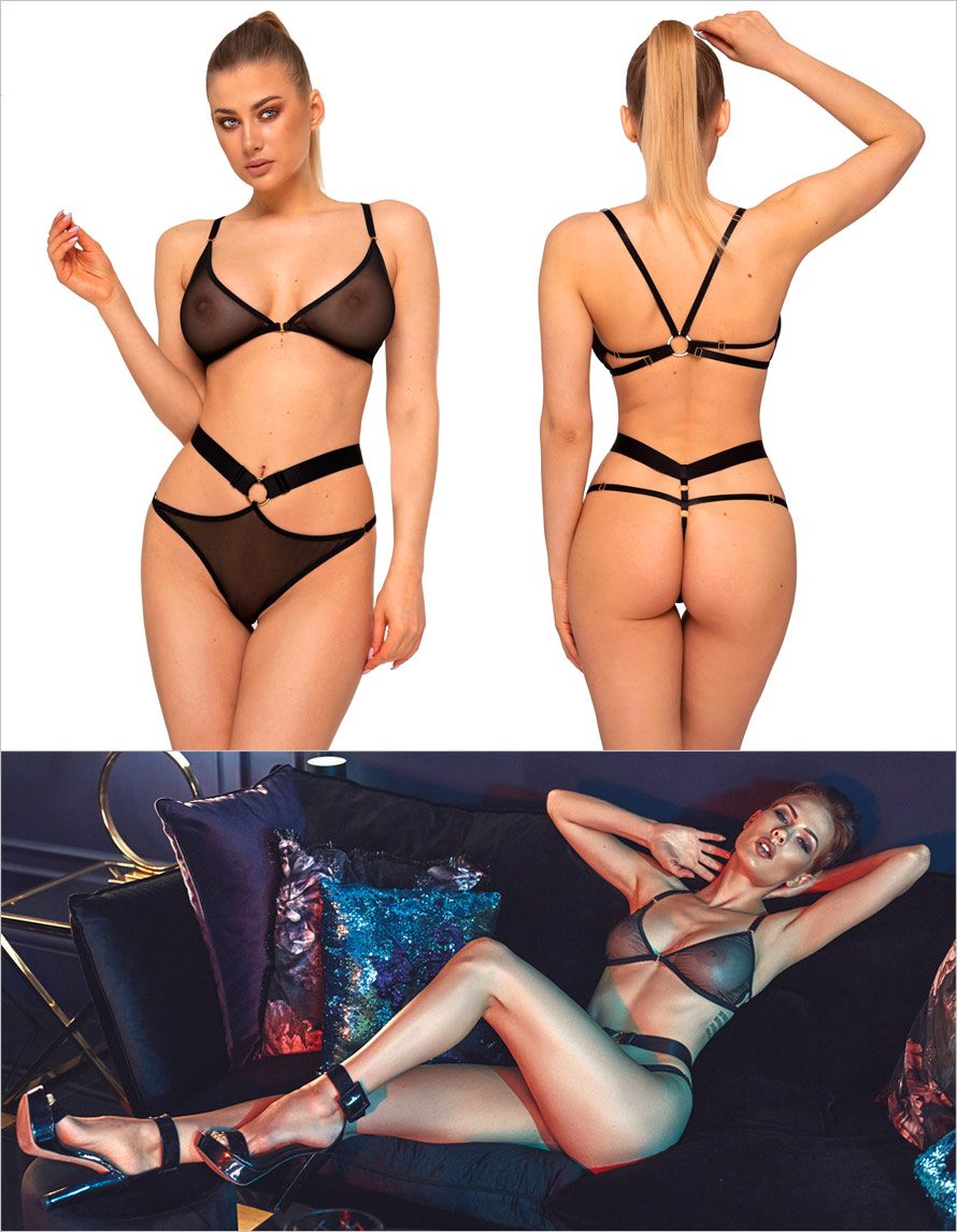 Anais Lingerie Sway Set | Sexy Set aus halbtransparentem Tüll