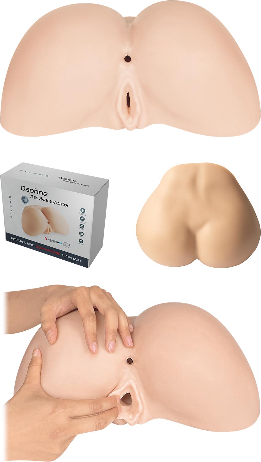 Silex-D Daphne Ass | Realistischer Masturbator | Vagina und Anus