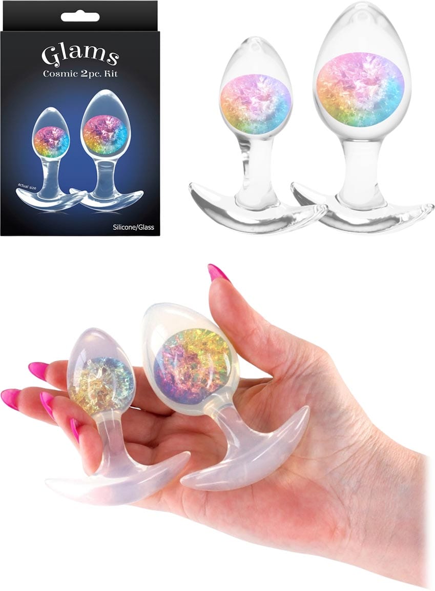 NS Novelties Glams Cosmic | 2er-Set Analplugs aus Silikon