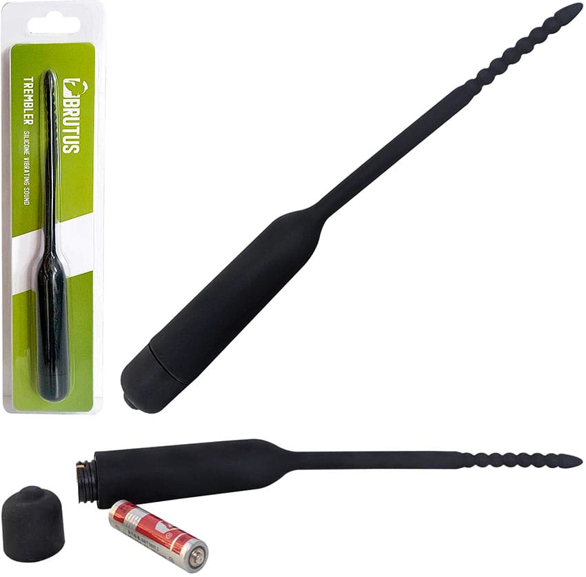 Sonde urétrale vibrante en silicone | Brutus Trembler | 11.5 cm