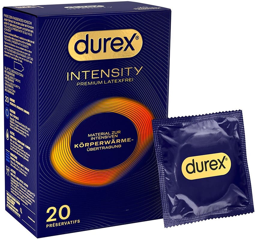 Durex Intensity |&nbsp;Préservatif sans latex ultra-fin | 20 pièces
