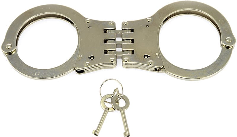 Menottes de police professionnelles avec charnières