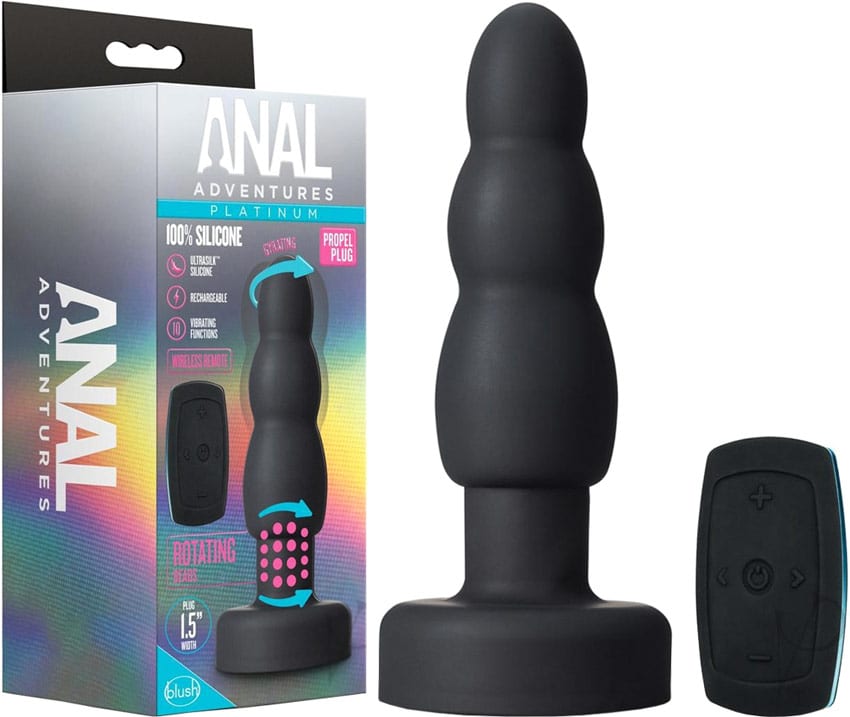 Blush Anal Adventures Propel | Vibrierender & rotierender Plug