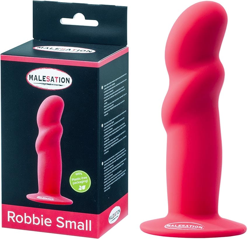 Malesation Robbie Small | Kleiner Dildo aus weichem Silikon | Rot