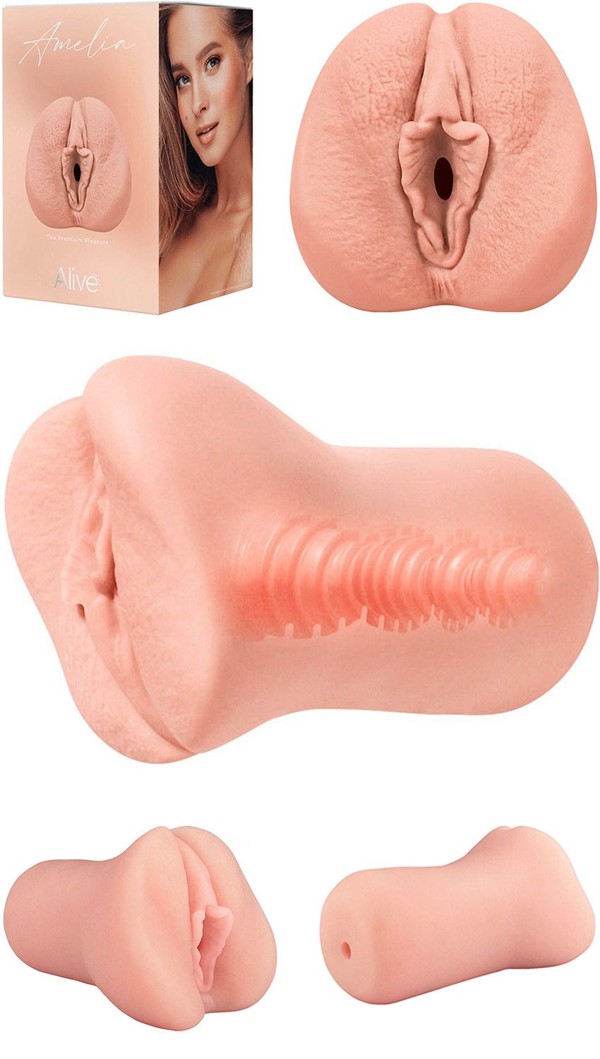 Alive Amelia | Masturbator für Männer | Vaginale Öffnung