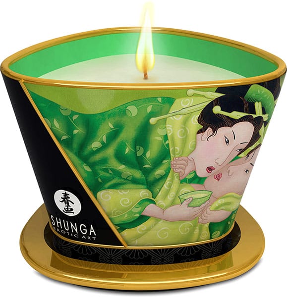 Bougie de massage Shunga Zenitude - Thé vert - 170 ml