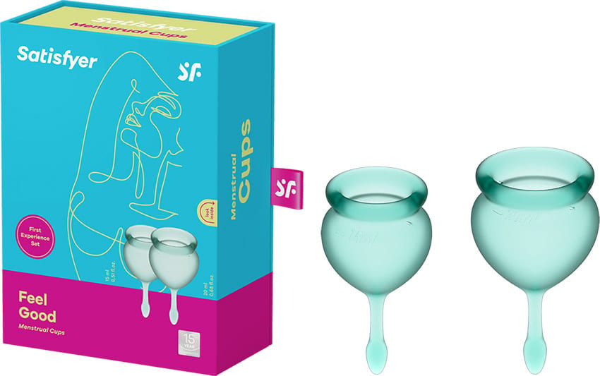 Satisfyer Feel Good | Coupe menstruelle en silicone | 2 pièces