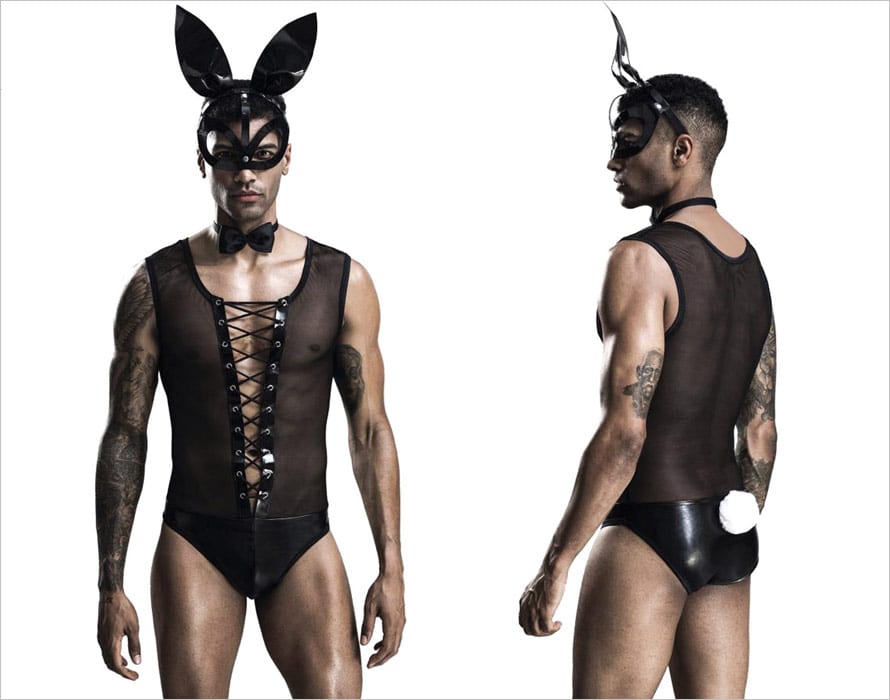Saresia Bunny | Sexy Kaninchenkostüm | 4-teilig | Für Männer