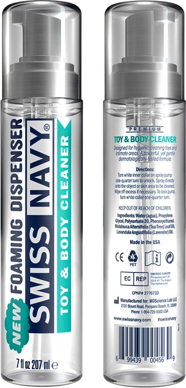Swiss Navy | Nettoyant sous forme de mousse pour sextoys et corps