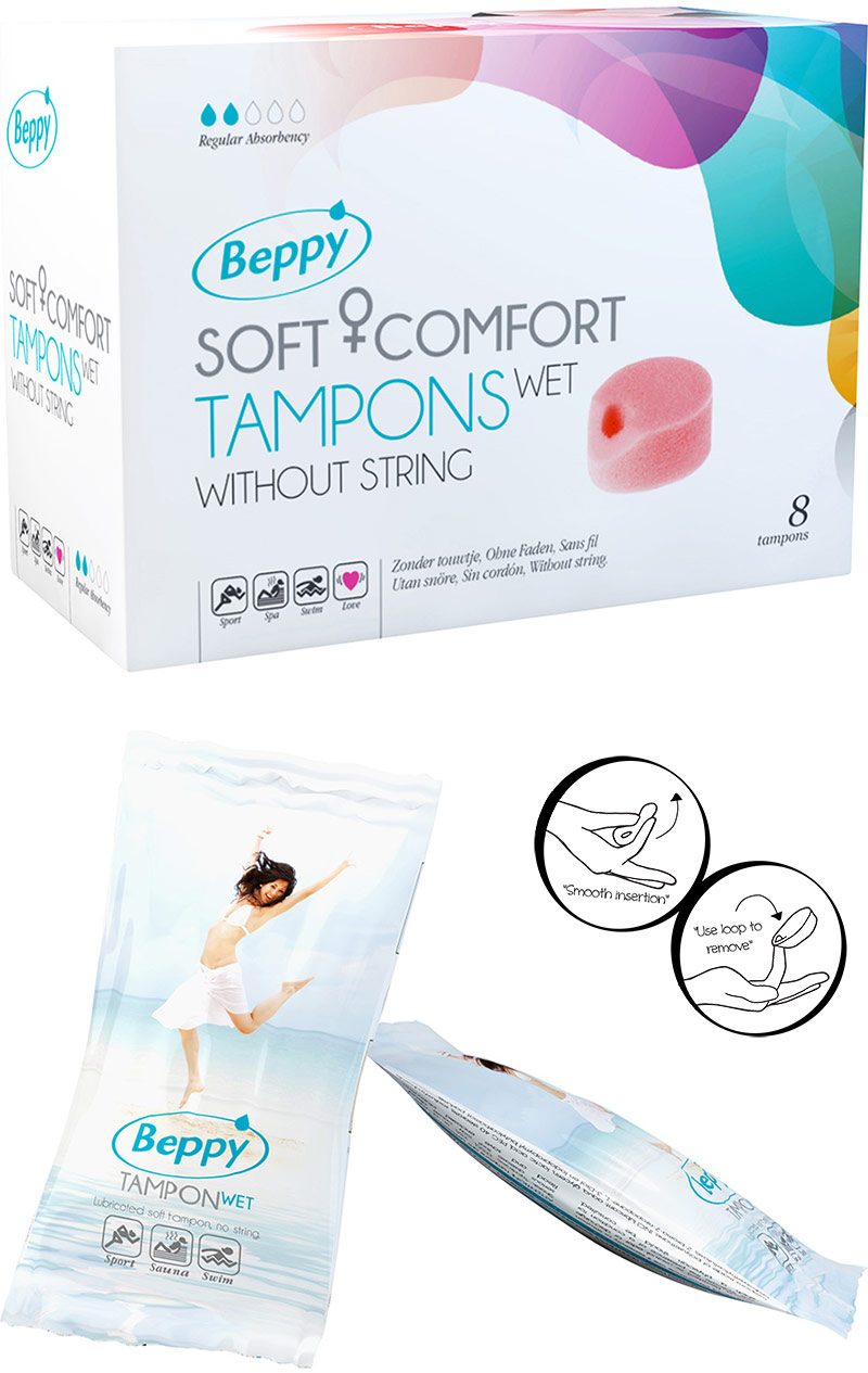Beppy Soft Comfort Wet | Tampon hygiénique sans ficelle et humide