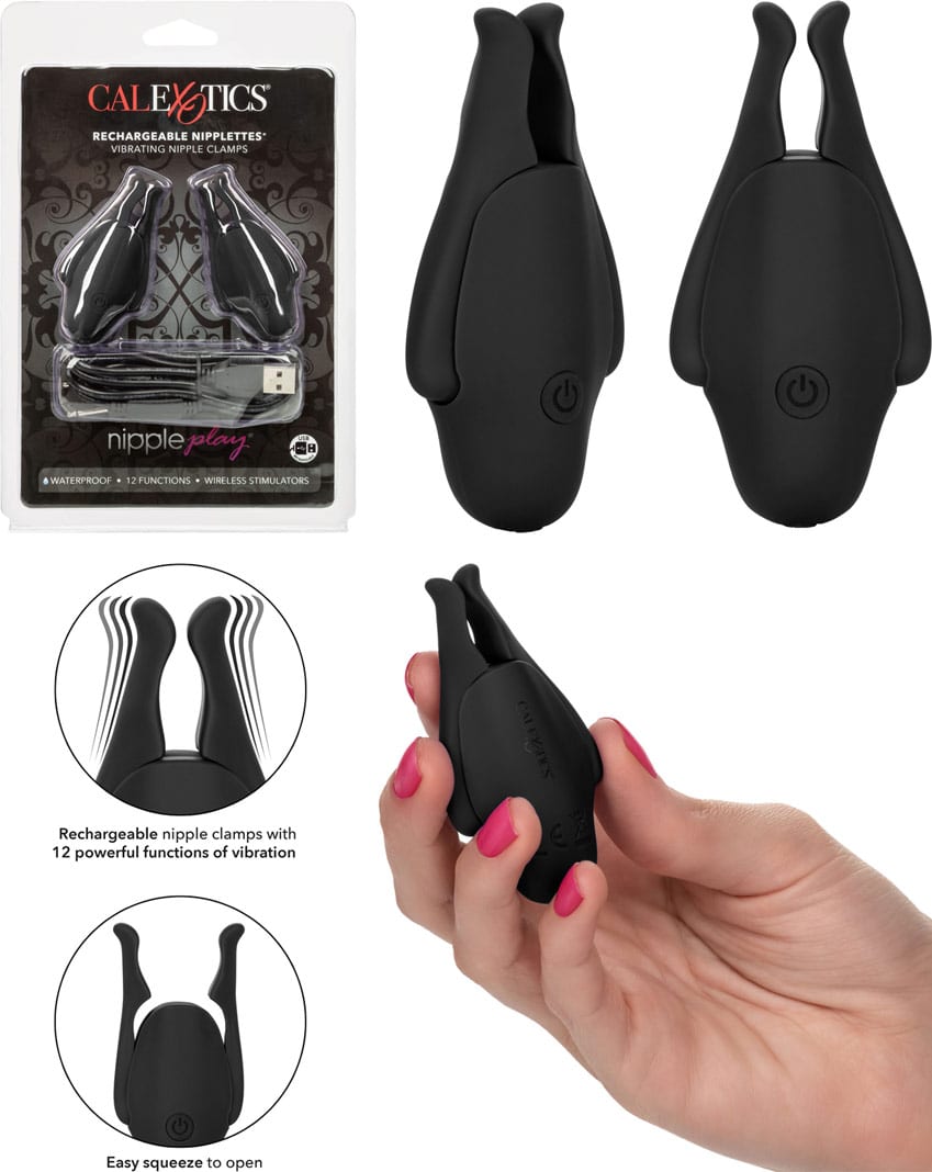 Calexotics Nipplettes | Pinces à seins vibrantes et rechargeables