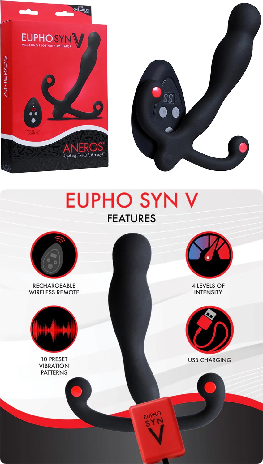Aneros Eupho Syn V | Prostatavibrator für Männer