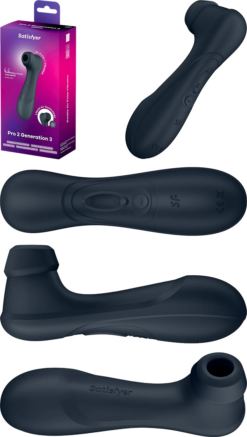Satisfyer Pro 2 Generation 3 | Stimulateur clitoridien par ondes de pression