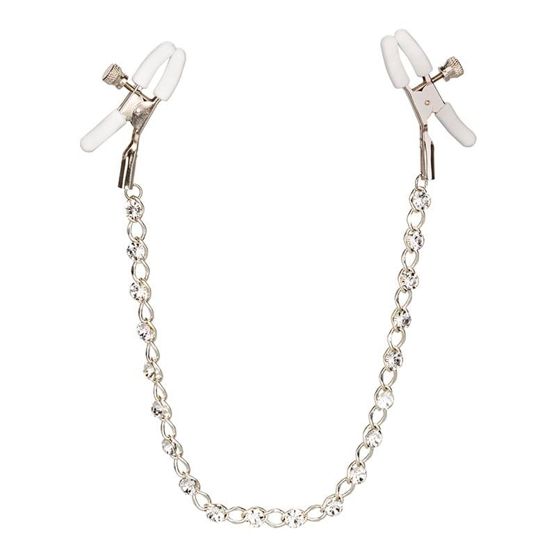 CalExotics Crystal Chain | Nippelklemmen mit Strasskette