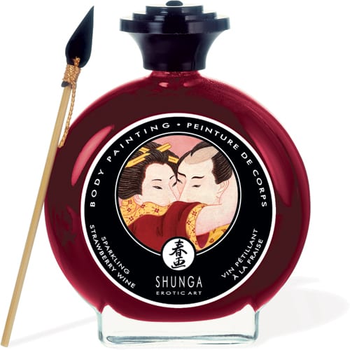 Shunga | Körperbemalung mit dem Geschmack von Erdbeerperlwein