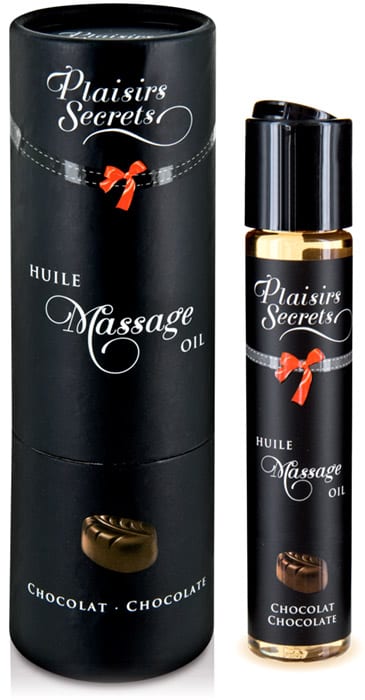 Plaisirs Secrets | Huile de massage comestible | Chocolat