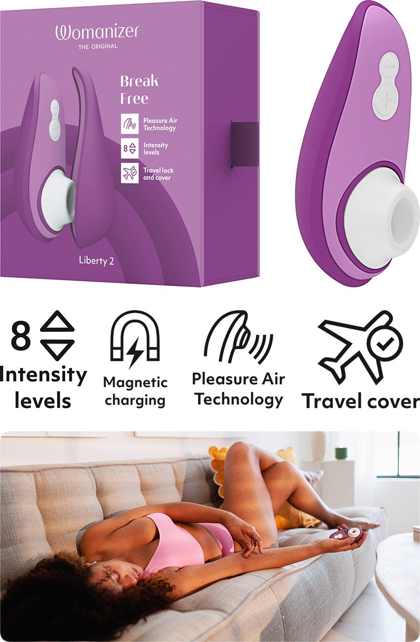 Womanizer Liberty 2 | Stimulateur clitoridien ultra compact | Violet