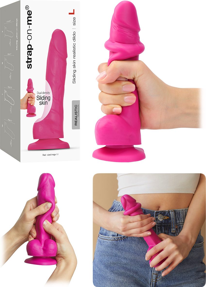 Strap-on-me Sliding Skin | Realistischer Dildo mit Saugnapfbasis