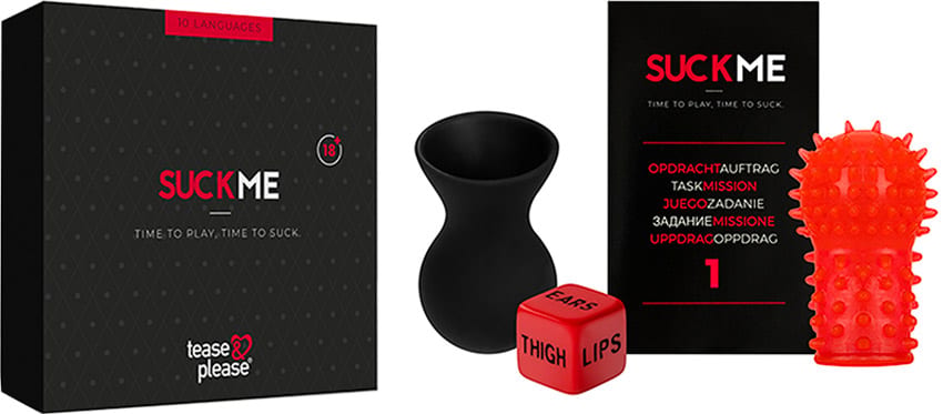 Tease & Please SuckMe | Pack contenant sextoys et jeux érotiques
