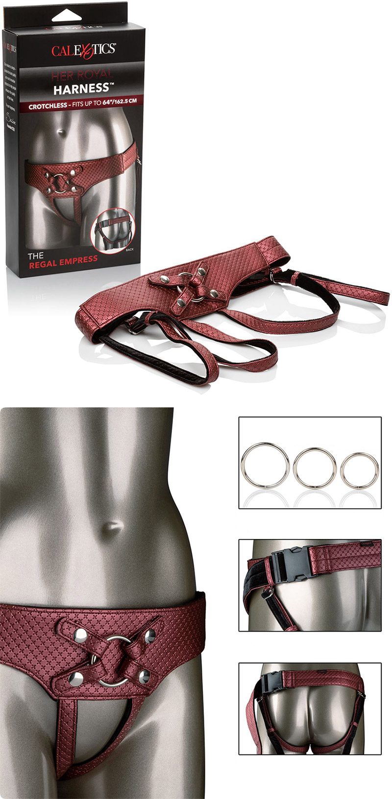 CalExotics The Regal Empress | Harnais confortable et adaptable