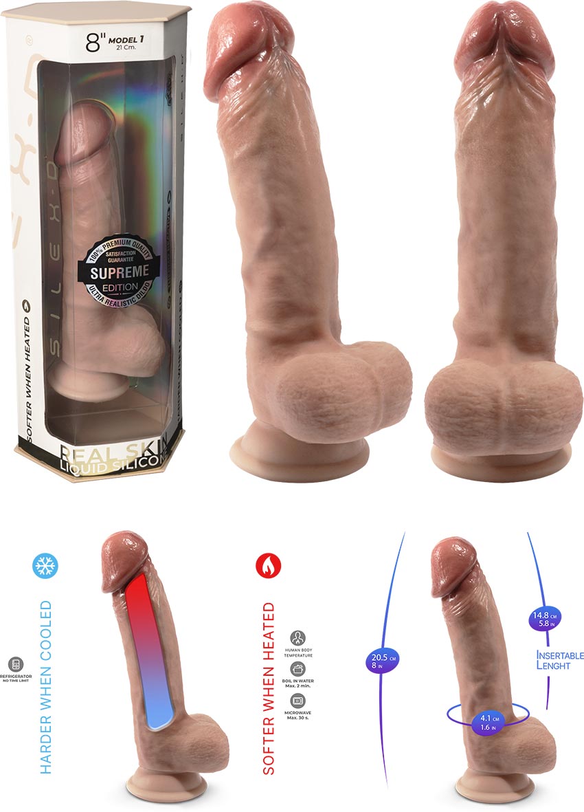 Silex-D Model 1 8" | Dildo ultra réaliste doté d'une ventouse