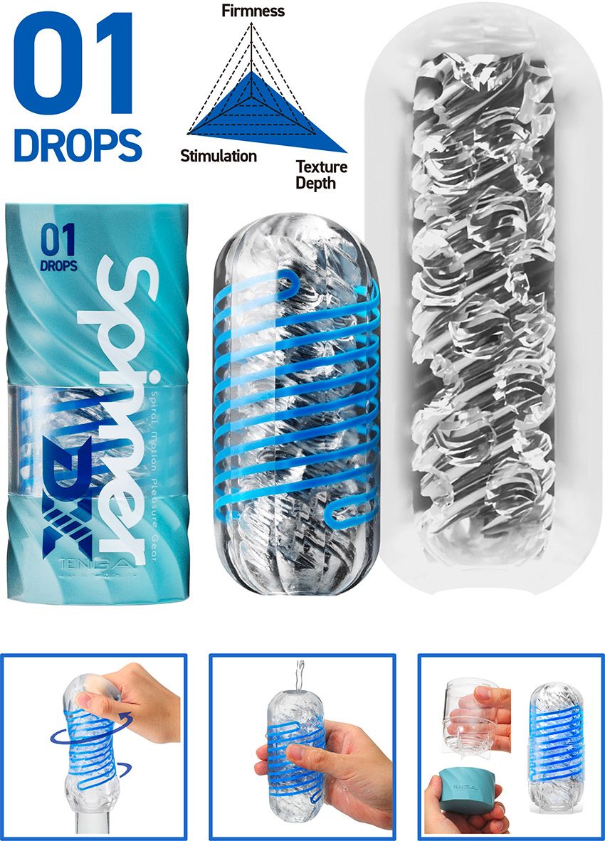 Tenga Spinner DX 01 Drops | Flexible Masturbationshülle | Drops